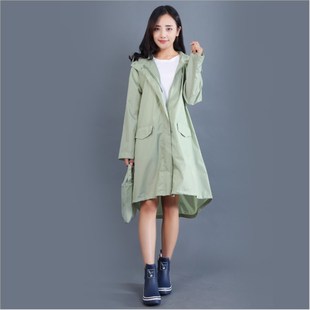 连体雨披长款 日式 徒步韩版 成人雨衣 防水透气风衣户外旅游 女时尚