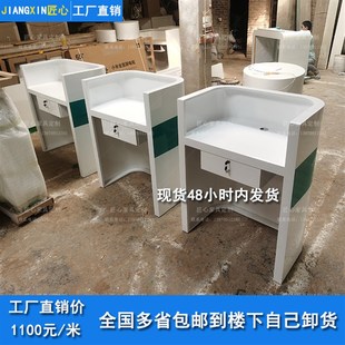 定制烤漆医院导诊台小型导医台预检分诊台门诊大厅接待台接诊吧台