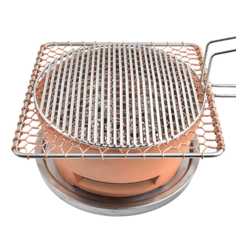 韩式烧烤炉北京原始泥炉烤肉 圆形泥炉烤肉炉自助烤肉店碳烤炉