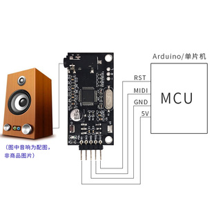 MIDI音效控制播放板声音开发模块多路音频控制无损播放单片机开发