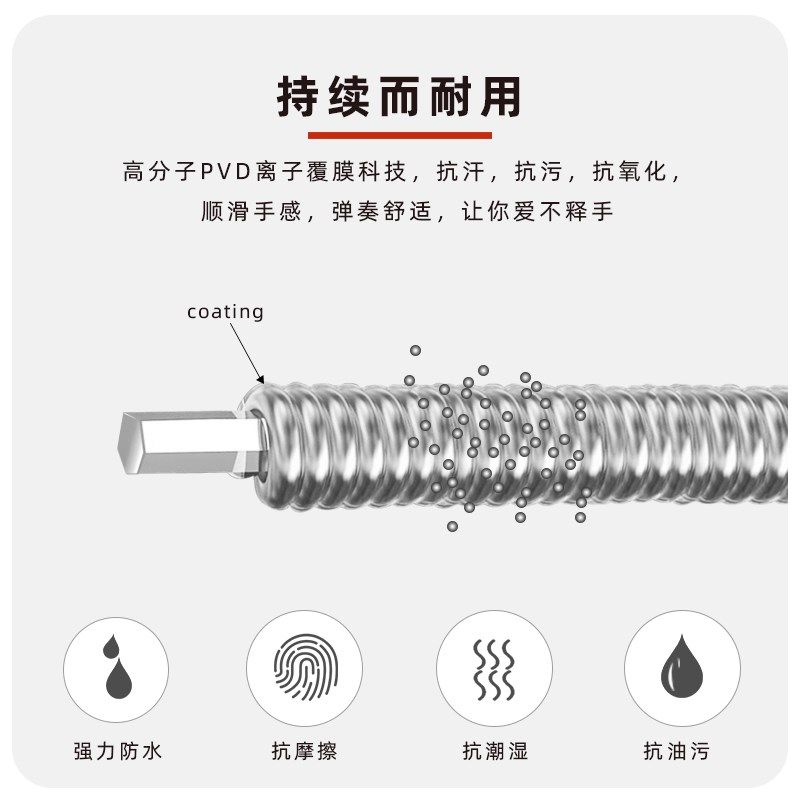 路狗电吉他琴弦KE09/KE10覆膜防锈一套6根初学进阶演奏一弦线全套