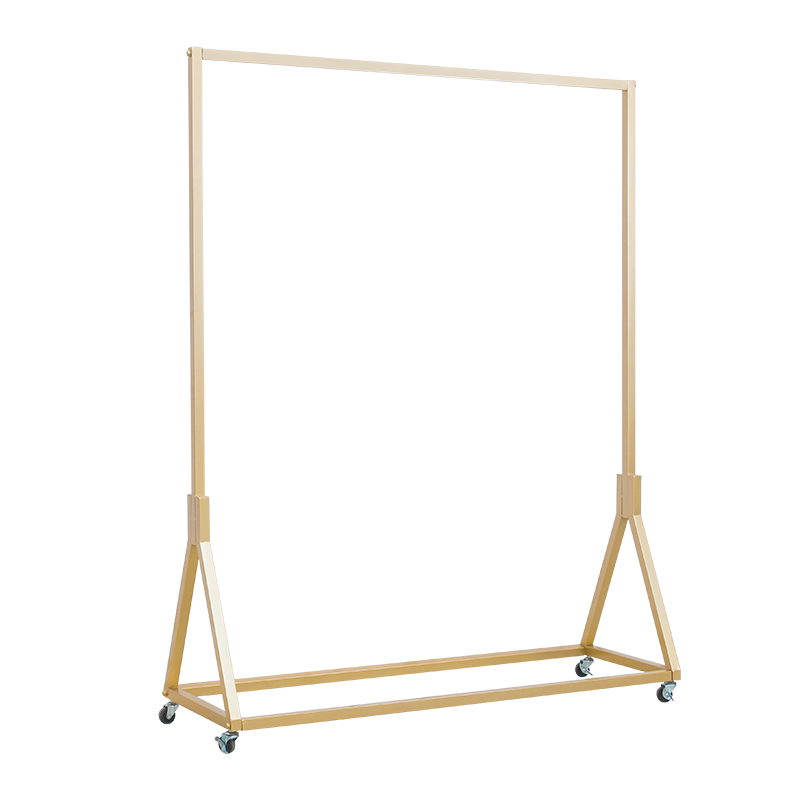 服装店展示架上墙男女装货架移动挂衣架陈列架欧式落地式衣服带轮