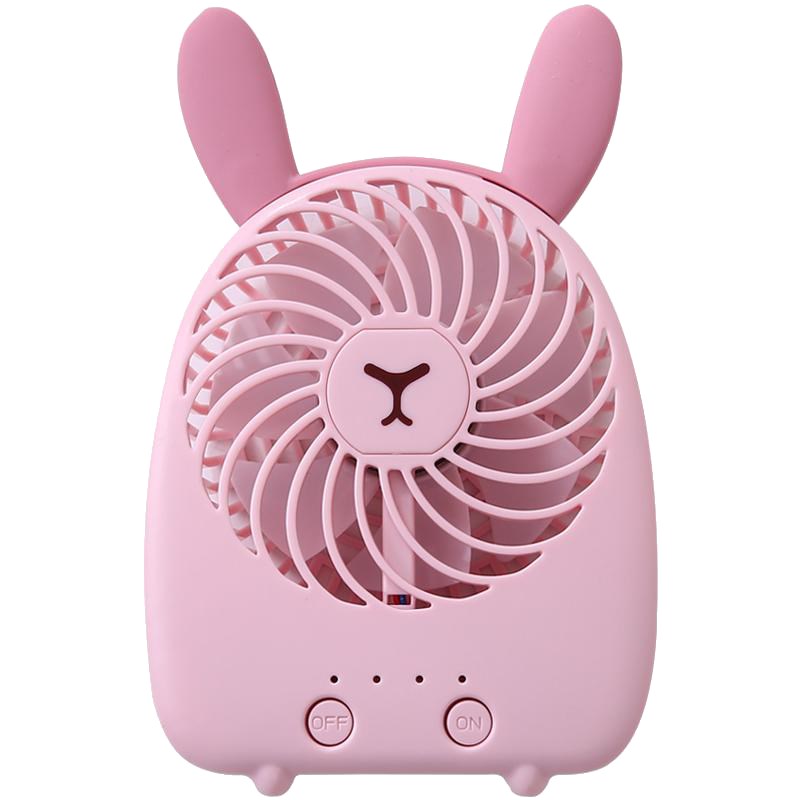 便携随身卡通小电风扇桌面学生宿舍可充电USB手持台式迷你小风扇