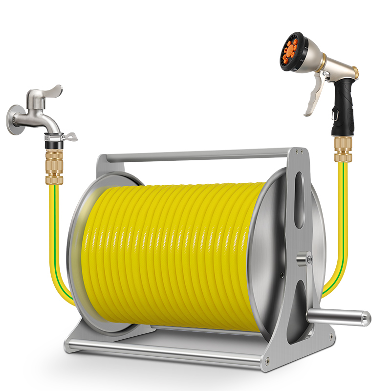 金属水管车套装水管架浇花洗车浇菜水管收纳架收管卷水管收纳套装