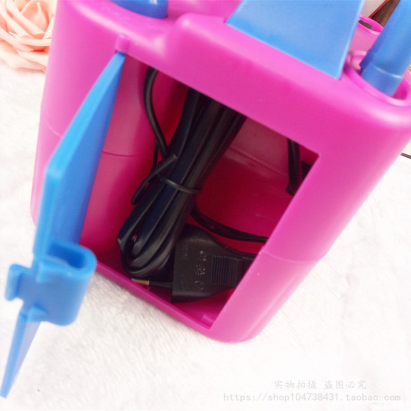 电动打气筒双孔吹气球机充气泵空气手推脚踏便携式儿童多款