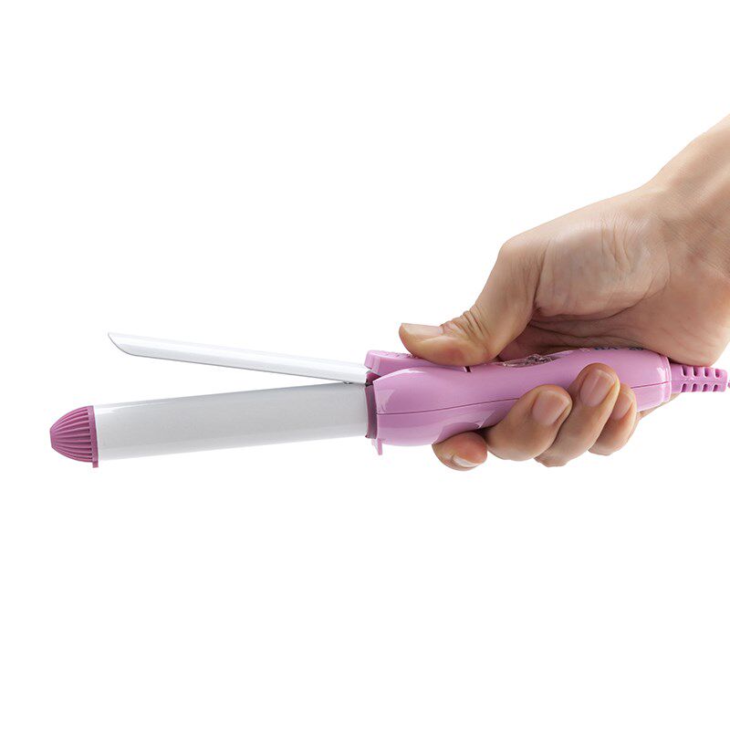 骏马卷发棒迷你旅行陶瓷釉电卷发器空气刘海梨花头小卷棒内扣夹板