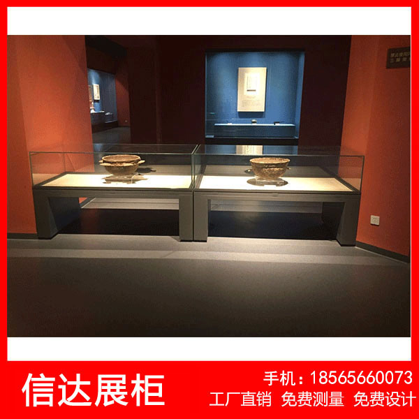 木质烤漆古董文物小展柜透明玻璃展台精品陈列柜瓷器展示柜定做
