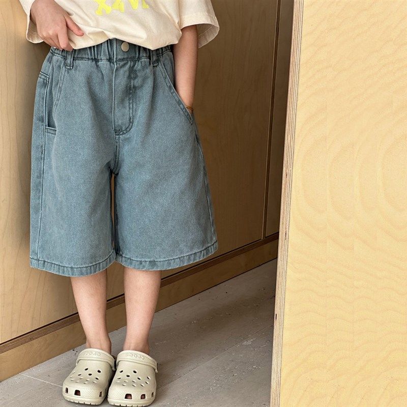 女童夏天裤子2024新款中大童五分裤夏季洋气薄款夏装儿童牛仔短裤,童装/婴儿装/亲子装,裤子,淘宝优惠券,粉丝福利购,淘宝优惠卷