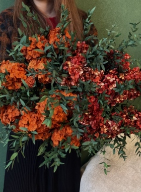 【八方来财锦鲤红色】真花干花永生花客厅桌面餐桌百搭高级