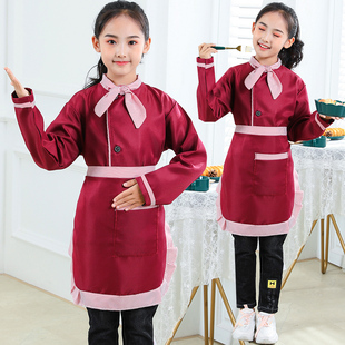 儿童厨师服套装幼儿园服务员小厨师服装幼儿厨师衣服角色区扮演
