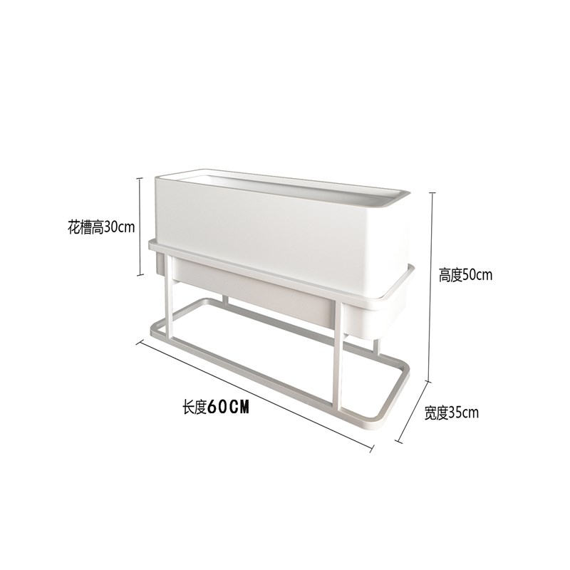 户外不锈钢花箱组合奶茶店花架商业街道铁艺花槽庭院围栏市政花坛