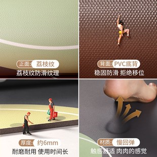 厨房专用地垫防滑防油可擦免洗全铺脚垫皮革门垫家用2024新款地毯