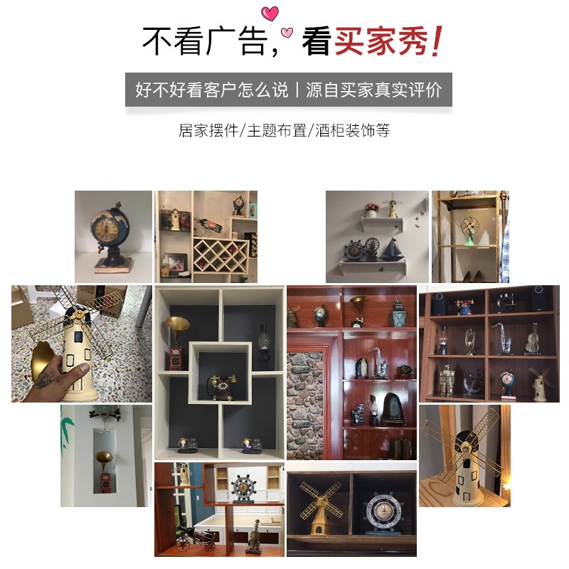 欧式怀旧复古摆件留声机美式创意家居客厅小摆设餐厅酒柜装饰品