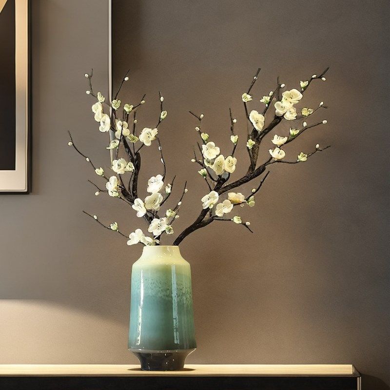 景德镇陶瓷花瓶装饰品家居摆件新中式客厅插花电视柜玄关禅意花器