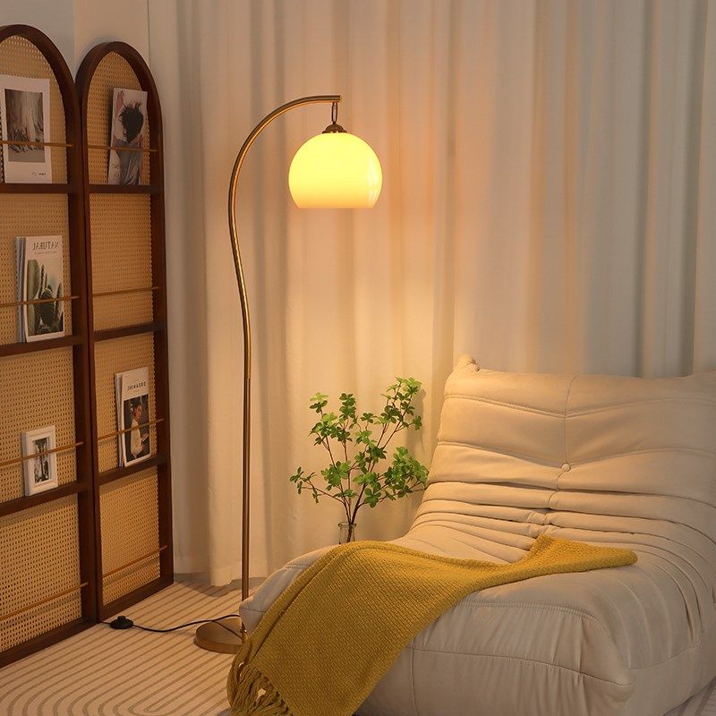 落地灯法式中古风客厅卧室高级感轻奢沙发旁摆件意式极简氛围台灯