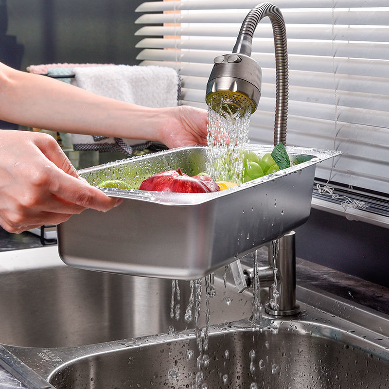 厨房置物架碗筷碟收纳架放碗筷盘碟多功能沥水篮不锈钢水槽沥水架