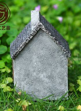 跨供应商灰色外园小屋摆件户装饰境乔迁礼花品生日HY70991B礼物树
