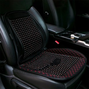 汽车腰靠护腰木珠加大可调节气囊靠垫透气座椅货车凉坐垫 夏季