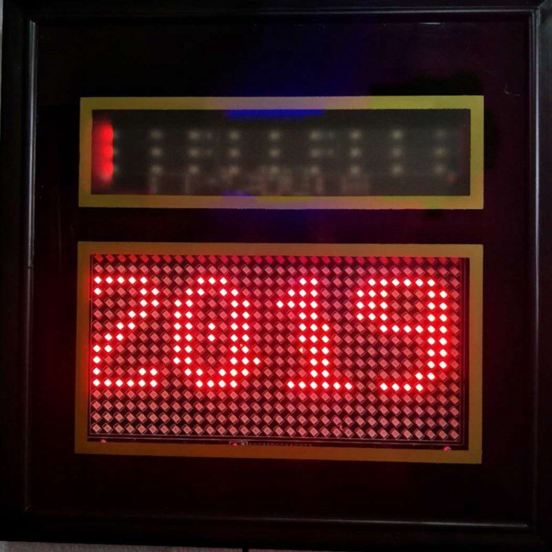 电动伸缩门LED显示屏229规格电动门滚动屏欢迎光临出入平安