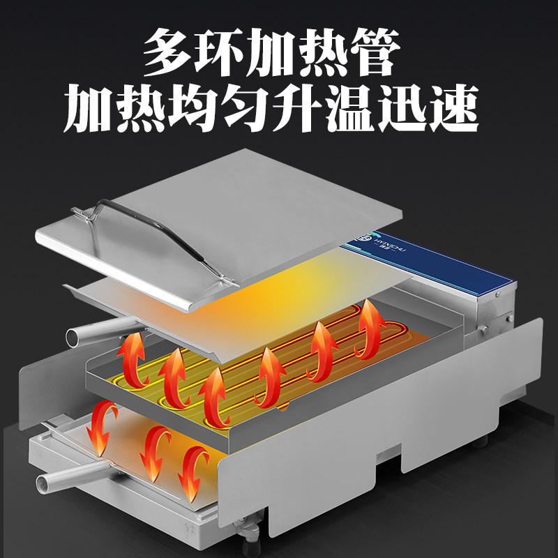 鸿艺汉堡机商用小型全自动加热层烘包烤堡机大型汉堡店机器设备