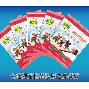 5张大连神龙五星强力粘鼠板贴夹灭老鼠捕鼠神器酒店家用克星