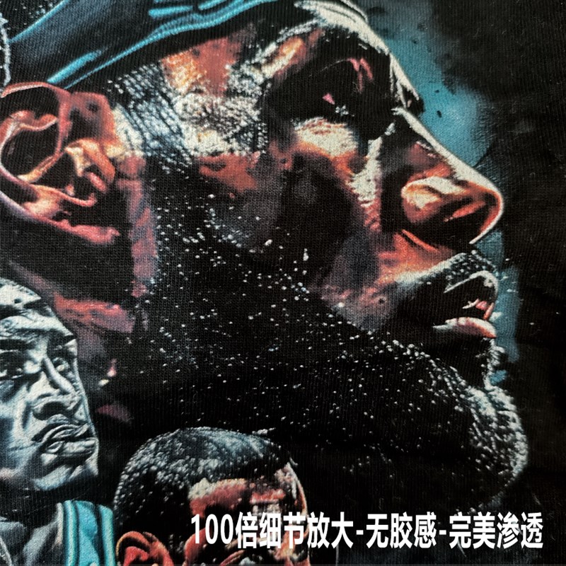 美式数码直喷T恤定制纯棉短袖定做diy印图片定制工作服情侣装定制