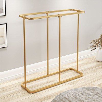 服装店展示架圆长方形陈列架落地女装店货架直播童装店铁艺挂衣架