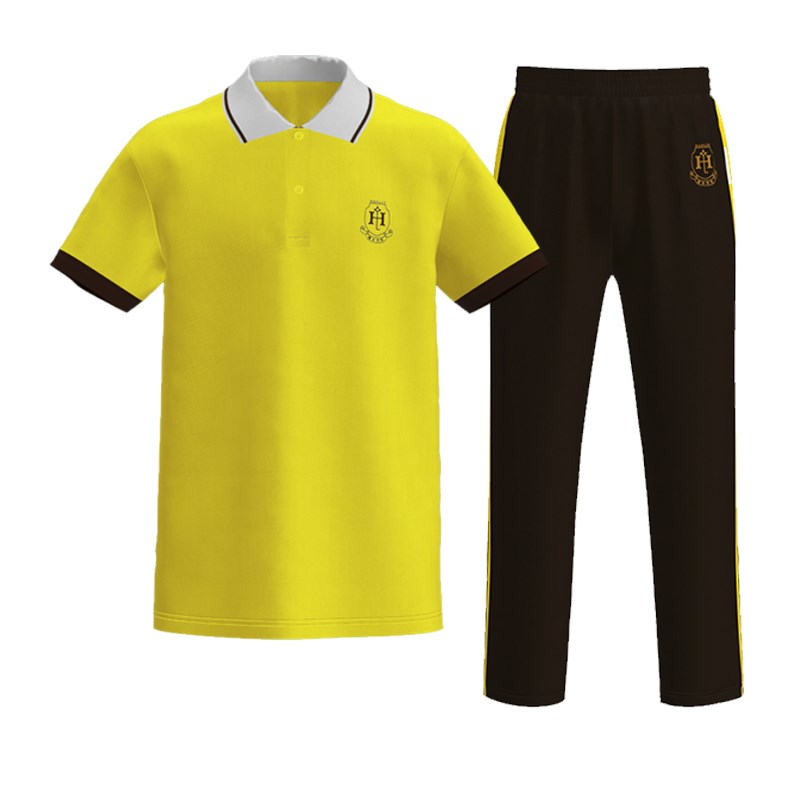 新品东莞翰林高中初中小学生夏季校服纯棉短裤T恤POLO衫薄款长裤