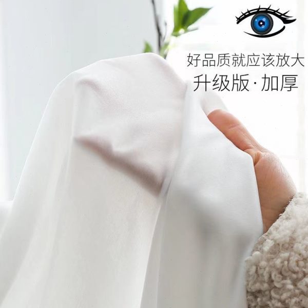 仙气天丝绒加厚透光不透人雪纺白色纱幔阳台飘窗客厅纱帘窗帘加高