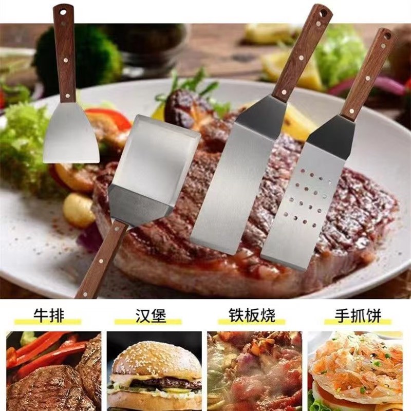 加厚不锈钢料理铲烹调用具铁板烧煎铲