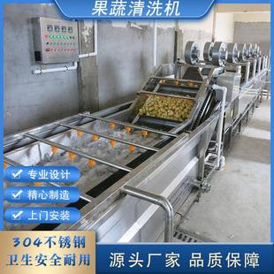 袋去油污机全自动辣椒清洗机器酱菜脱盐机 水果蔬菜气泡清洗机包装