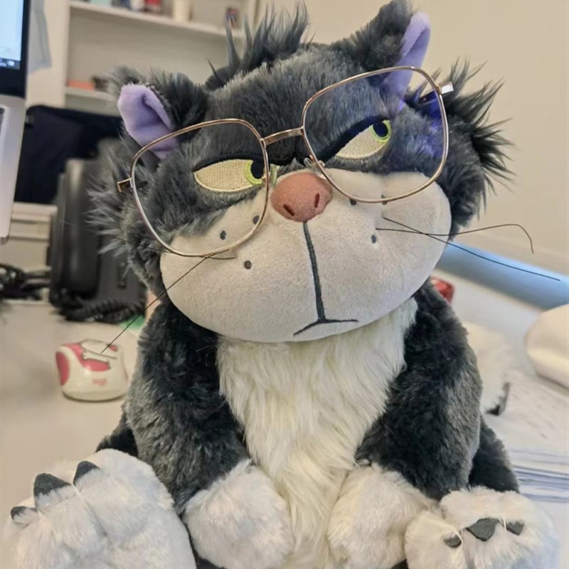 可爱Lucifer路西法猫公仔毛绒玩具抱枕猫咪玩偶生日礼物情人节女