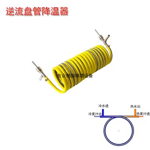 逆流盘管换热器不锈钢冷却器麦汁快速降温自酿啤酒液体冷却升温件