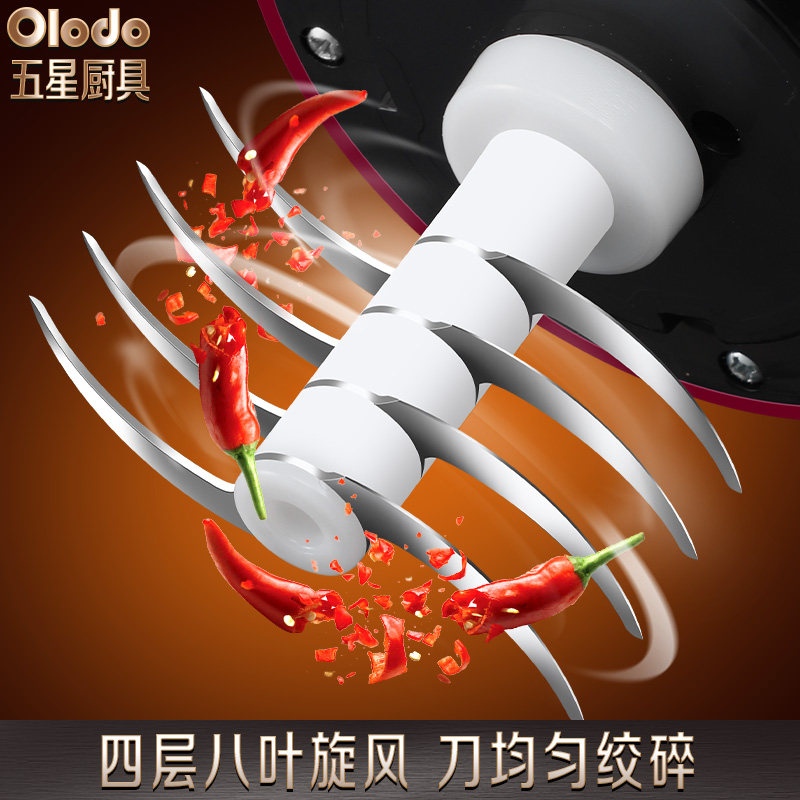 绞肉机家用电动小型全自动多功能副食品机搅拌器搅肉馅料理机打蒜