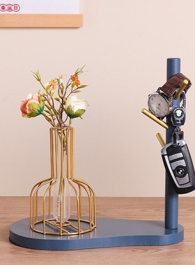 葫芦木架托盘放钥匙架进门入户玄关收纳客厅餐厅桌面装饰品摆件