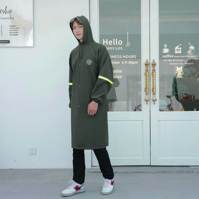 小燕子雨衣长款全身防暴雨时尚雨衣外套男士加厚连体防水成人雨披