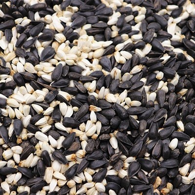 白瓜子黑珍珠小瓜子白花子2合1混合葵花子油葵籽鹦鹉鸟食鸟粮鸽粮