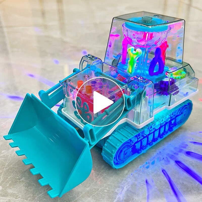 儿童电动挖掘机玩具男孩灯光音乐玩具车声光万向工程车挖土机模型