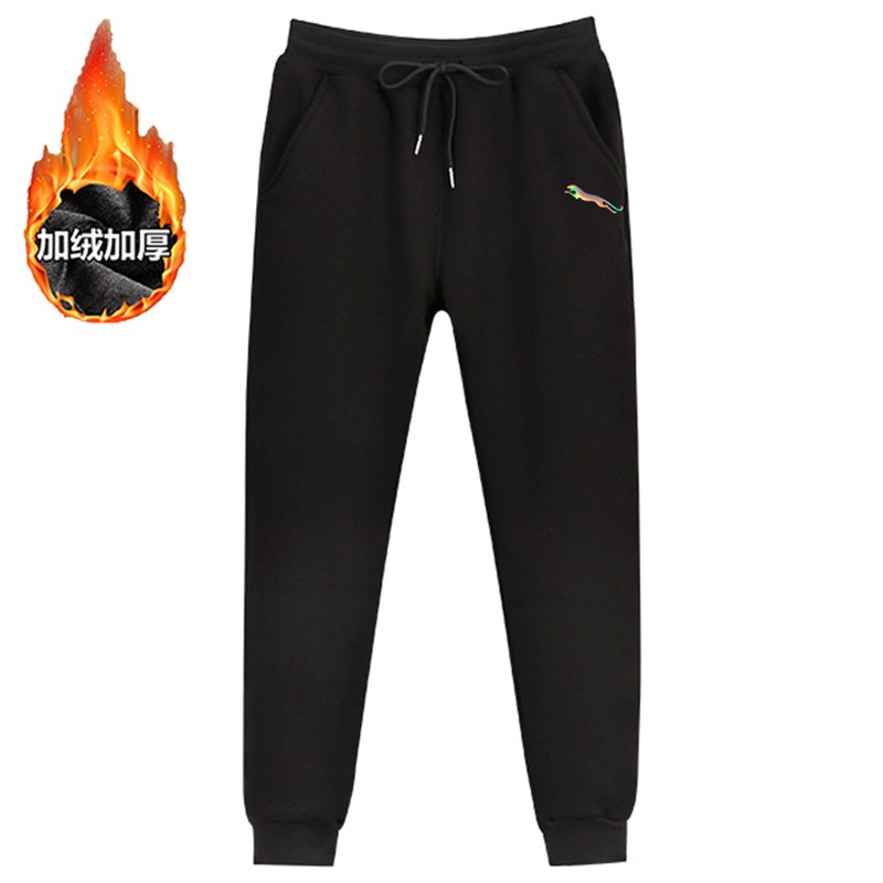 运动裤男秋冬季男士青年裤子休闲裤加绒棉裤韩版潮流学Z生网红卫