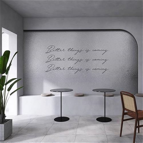 工业风男装间灰色水l泥墙纸鞋服装奶茶店咖啡厅装修壁纸PVC 仿皮