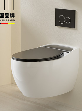 智能极简风洛恩931壁挂式马桶隐藏E水箱小户型陶瓷坐便器入墙家用