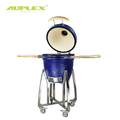 AUPLEX 18 '' Kamado Grill 别墅花园户外BBQ 商用烤串陶瓷烧烤炉