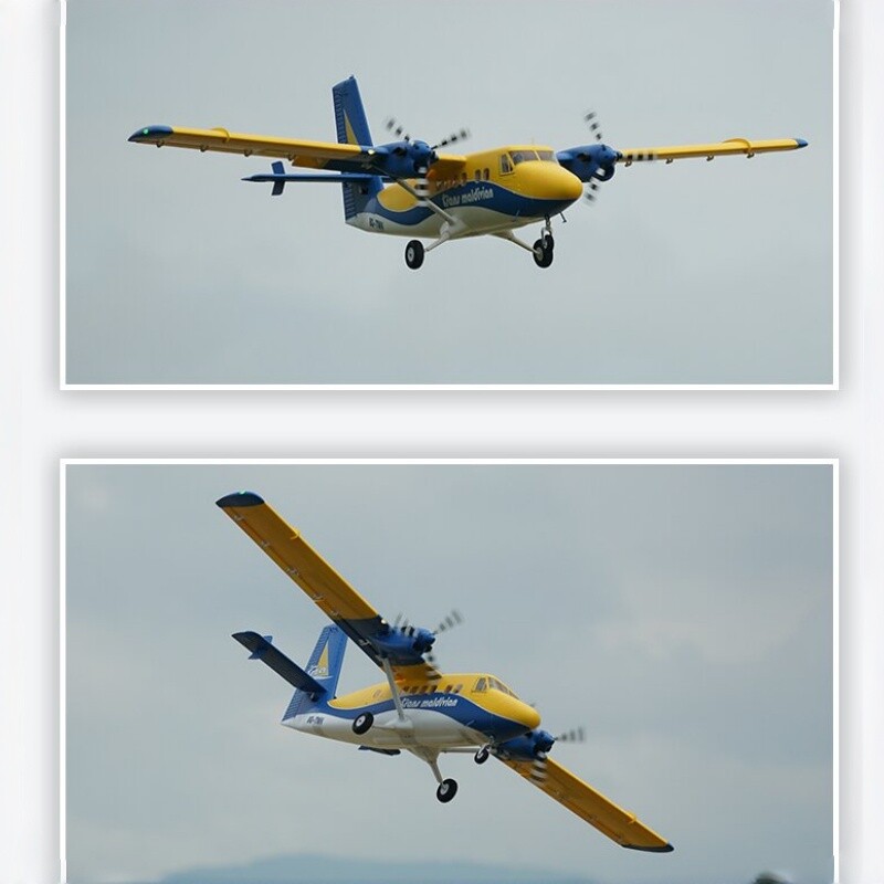 thumbnail for Xfly 1880mm Dhc-6 Double Otter Fixed-Wing Model Aircraft with Dual Propellers Seaplane