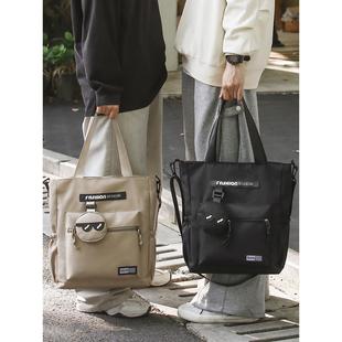 手提袋学生书包男款补习袋初中男孩斜挎拎书补课包上课通勤单肩包