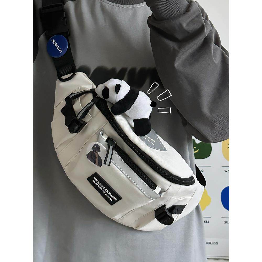 包包女2025新款胸包斜挎包男款腰包手机包饺子包运动帆布单肩背包,箱包皮具/热销女包/男包,男士包袋,淘宝优惠券,粉丝福利购,淘宝优惠卷