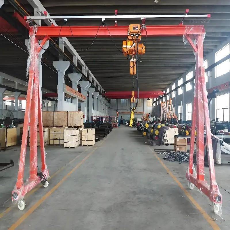 工厂出售电动无轨龙门架小型移动万向轮简易龙门架手推式龙门架