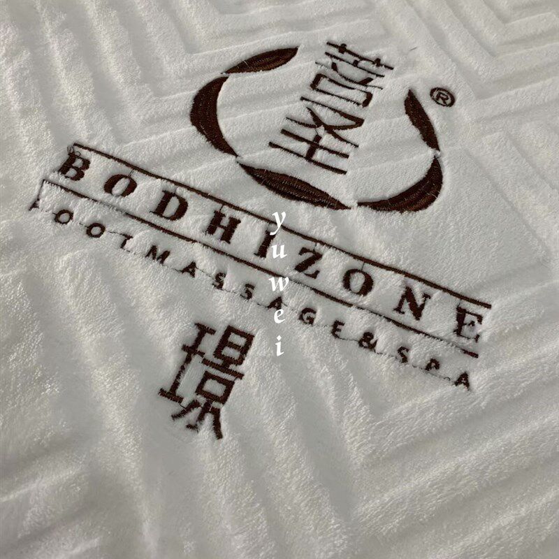 足浴沙发巾四件两件加厚足疗椅按摩店足疗沙发防滑印