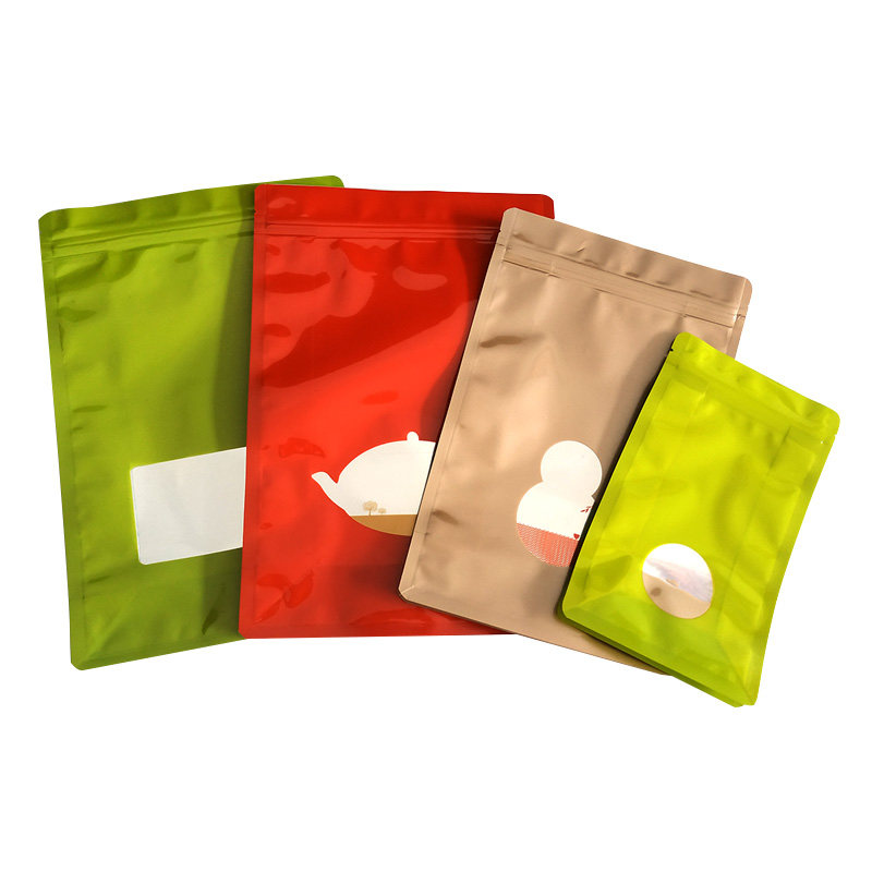 加厚彩色八边封 塑料镀铝礼品袋子 自立自封口茶叶风琴包装密封袋,包装,礼品袋/塑料袋,淘宝优惠券,粉丝福利购,淘宝优惠卷