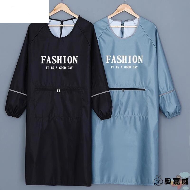 美发店理发师围裙烫染发型师剪头发工作服时尚沾发