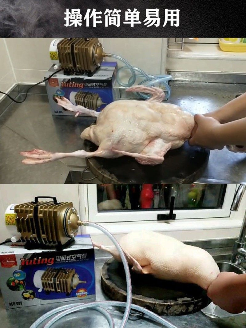 烤鸭打气泵烧鸭打气机充气泵鱼池增氧机烧腊烧鸭烧鹅吹鸭机吹气机